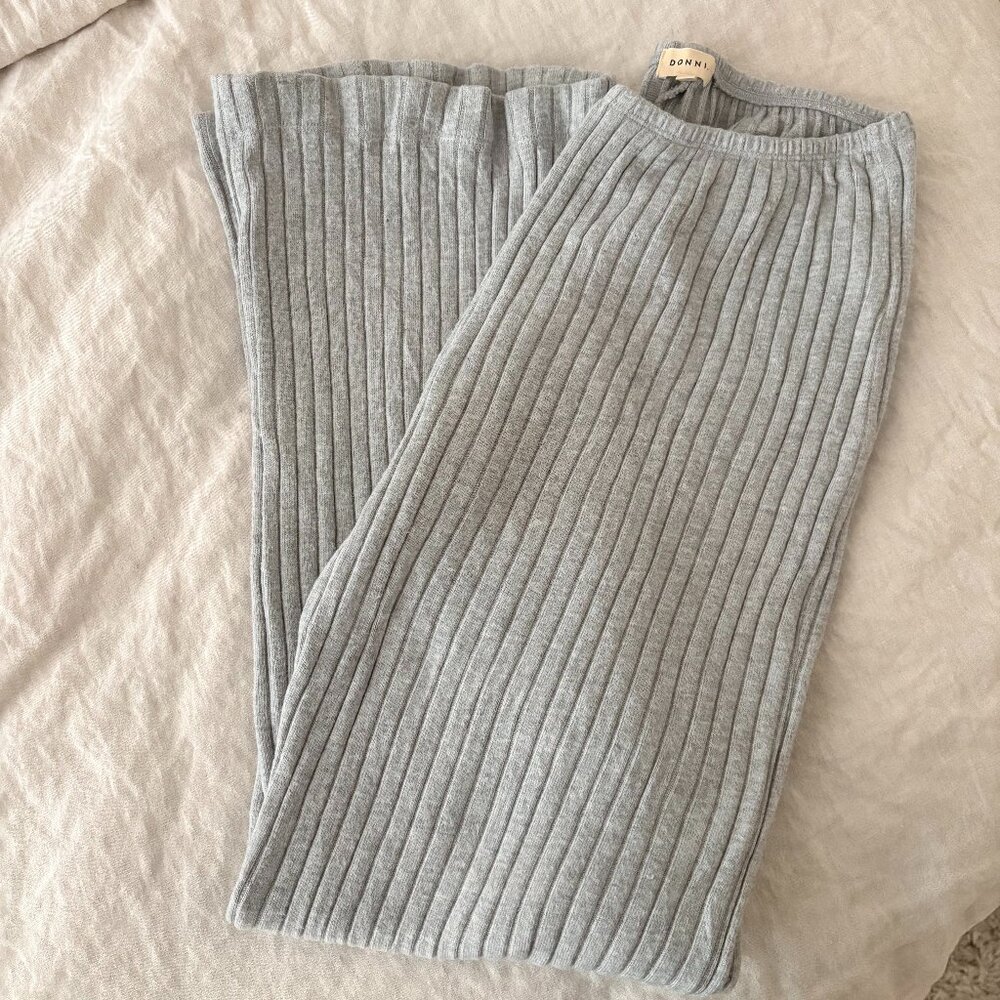 Donni The Sweater Rib Simple Pant - S